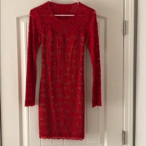 Gorgeous Open Back Lace Dress- Express